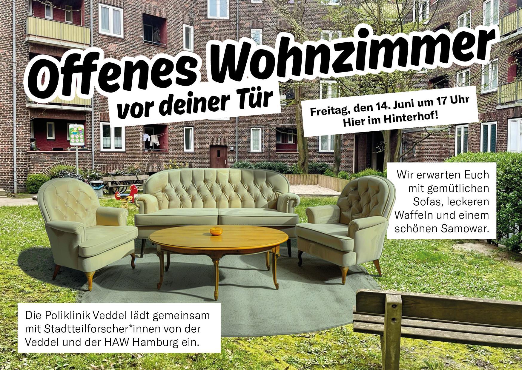 Offenes Wohnzimmer vor deiner Tür